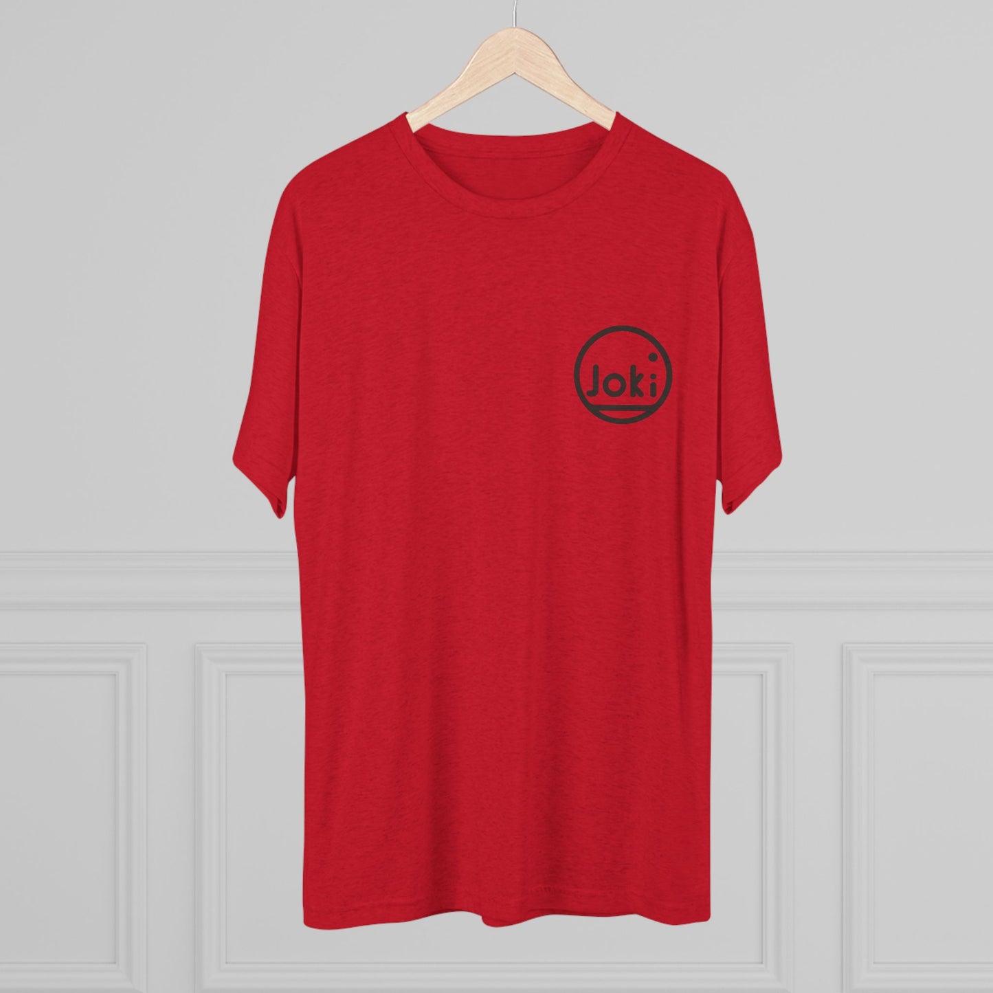Joki Minimal Logo Tee — Unisex Tri-Blend Crew Shirt