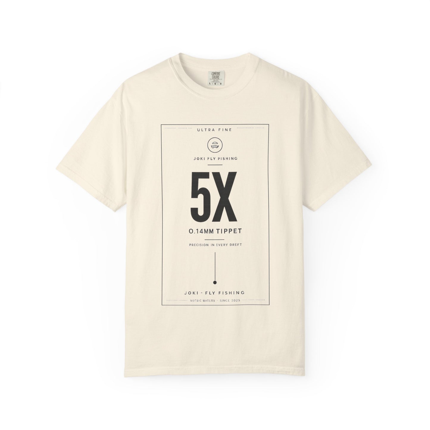 T-Shirt — Minimal '5X 0.14mm Tippet' Fishing Graphic Tee