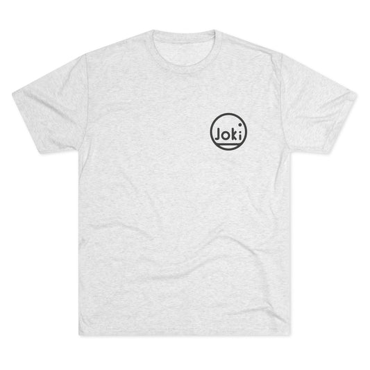 Joki Minimal Logo Tee — Unisex Tri-Blend Crew Shirt