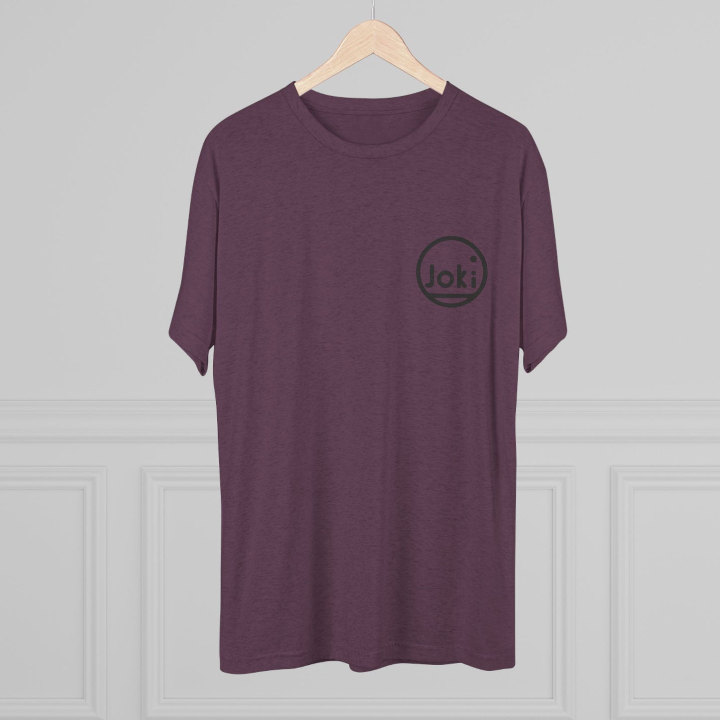 Joki Minimal Logo Tee — Unisex Tri-Blend Crew Shirt