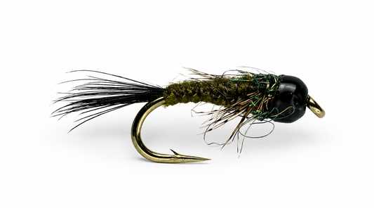 G.H. Ribbed Tungsten Nymph Olive #14  | Joki