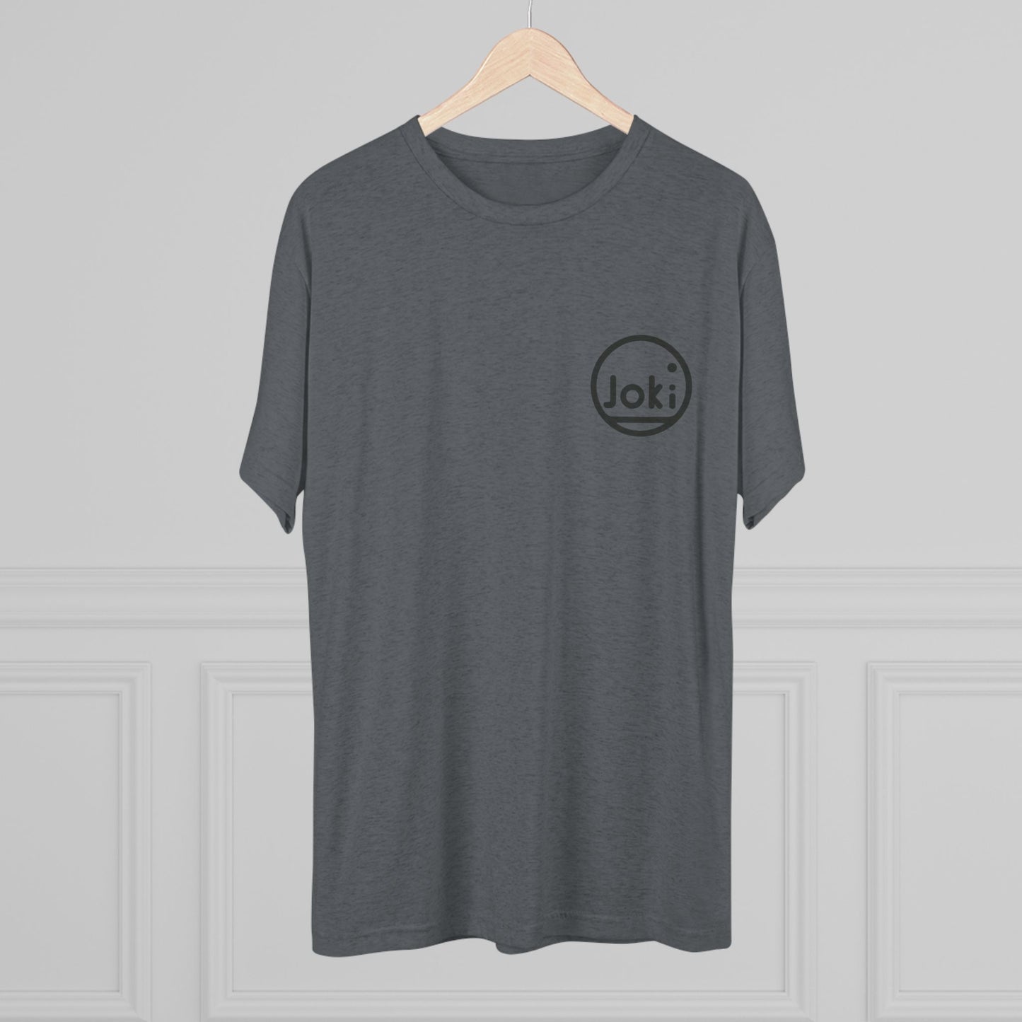 Joki Minimal Logo Tee — Unisex Tri-Blend Crew Shirt