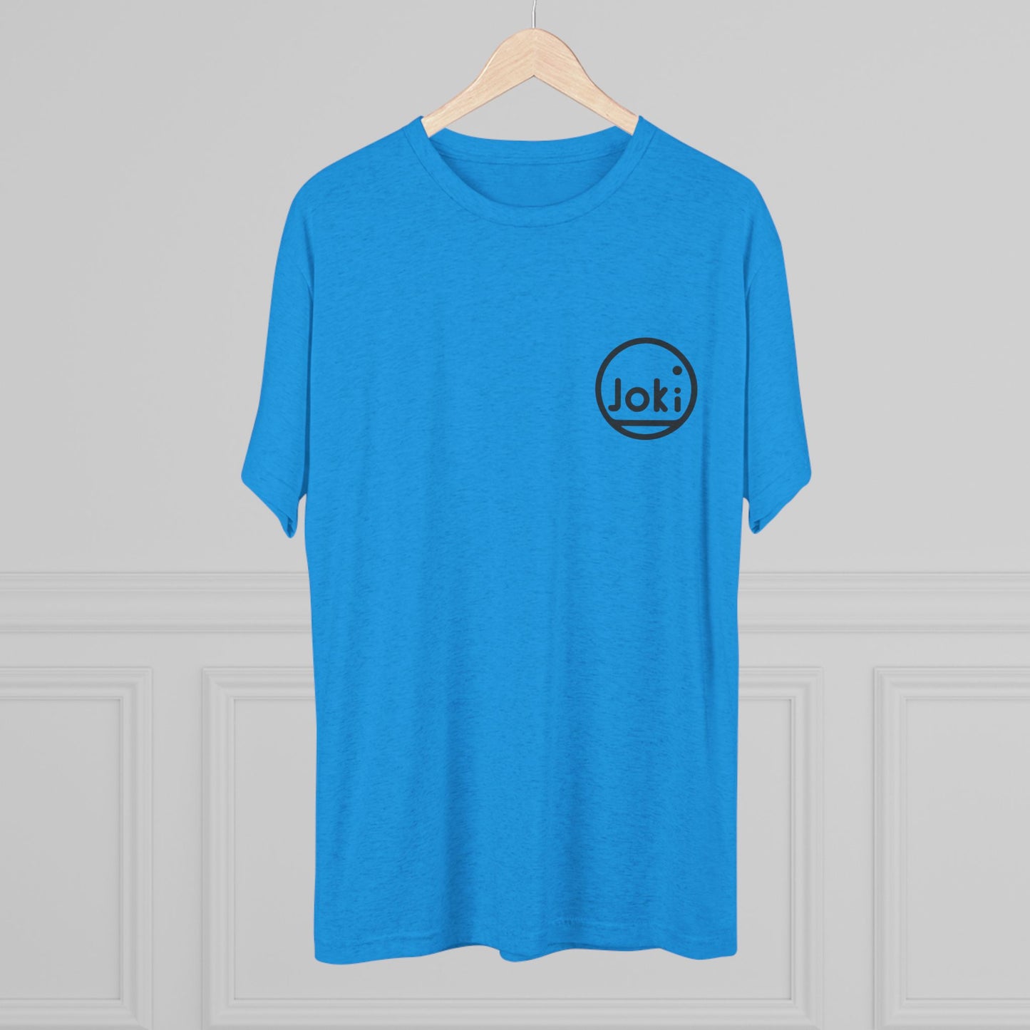 Joki Minimal Logo Tee — Unisex Tri-Blend Crew Shirt