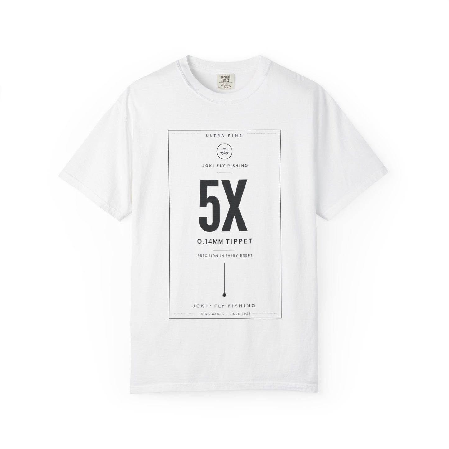 T-Shirt — Minimal '5X 0.14mm Tippet' Fishing Graphic Tee