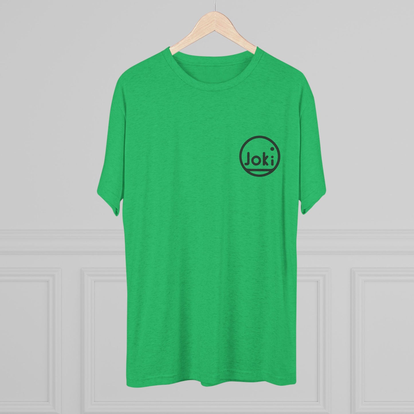 Joki Minimal Logo Tee — Unisex Tri-Blend Crew Shirt