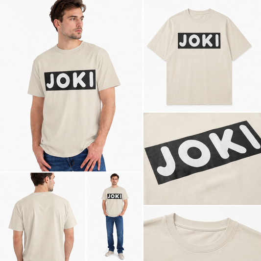 JOKI Logo T‑Shirt — Minimal Block Letter Tee